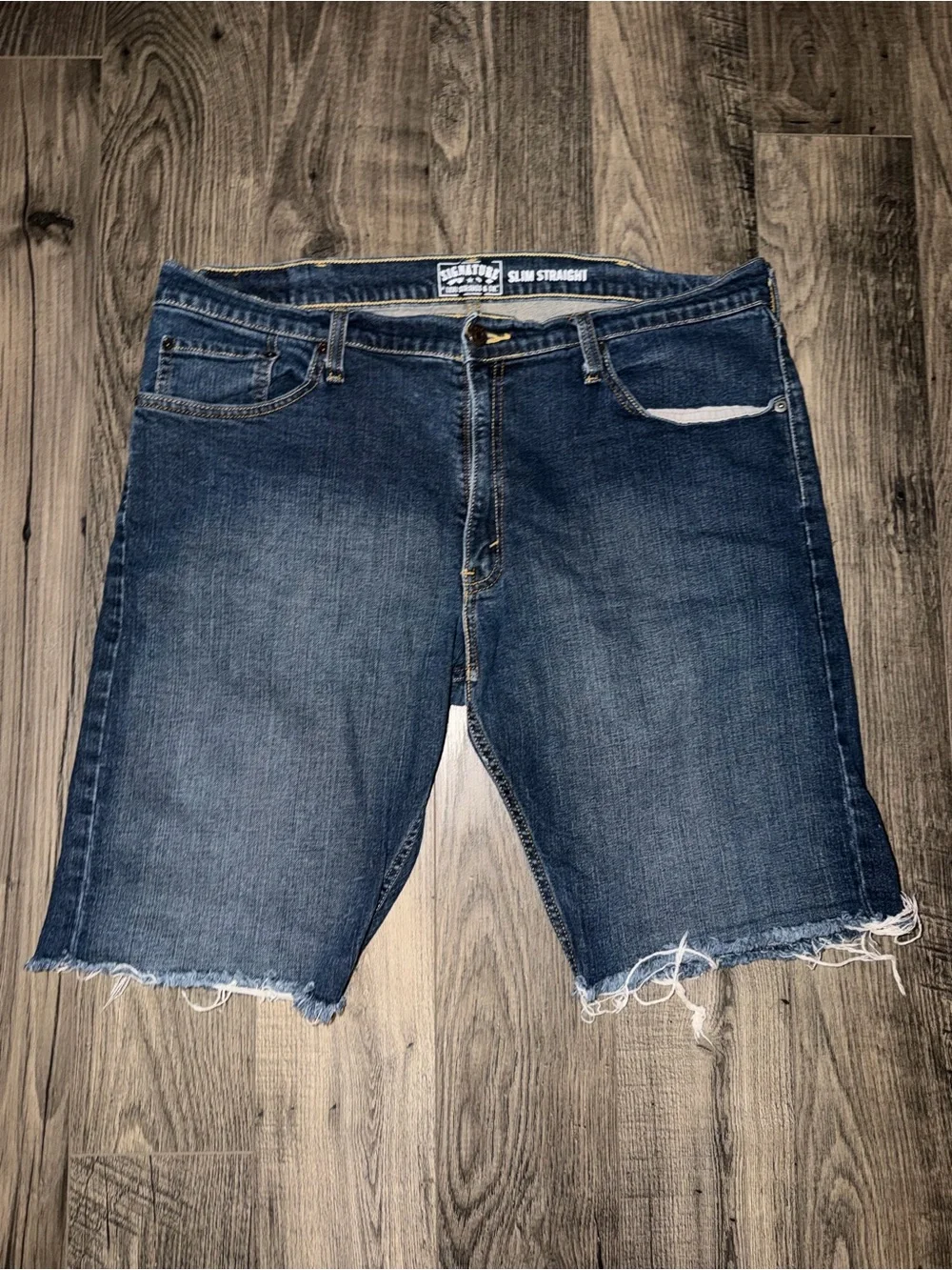 Levi's Dark Blue Denim Cutoff Shorts